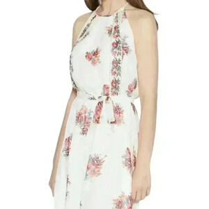 JOIE VALETTA SILK FLORAL DRESS PINK / WHITE SIZE SMALL